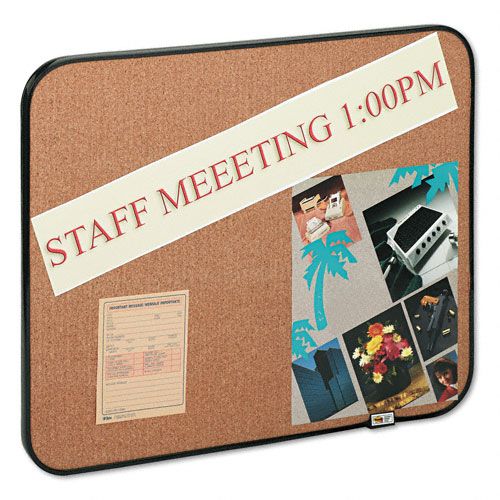 Post it Sticky Self Stick Cork Board 22x18 Black Frame