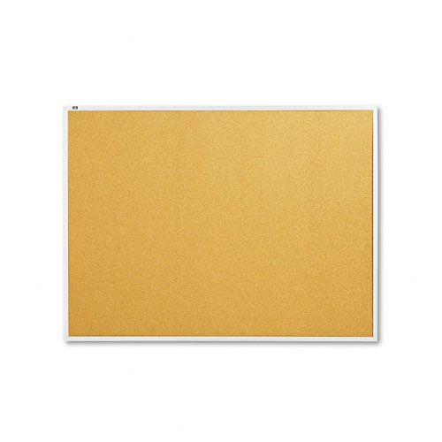 Quartet Cork Bulletin Board 48 x 36 Aluminum Frame