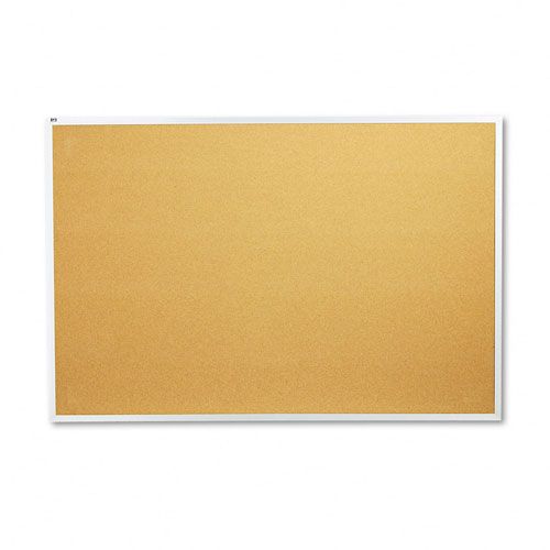 Quartet Cork Bulletin Board 72 x 48 Aluminum Frame