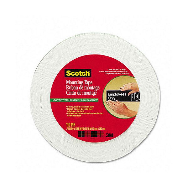 3m Foam Mounting Tape, 3/4", 1368" Long MMM110MR