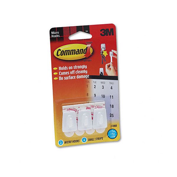 3m Removable Utility Hooks With Command Adhesive MMM17066