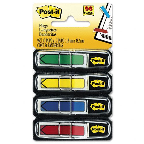 Post it Arrow Flags 24 Each of Four Colors 2 Dispensers