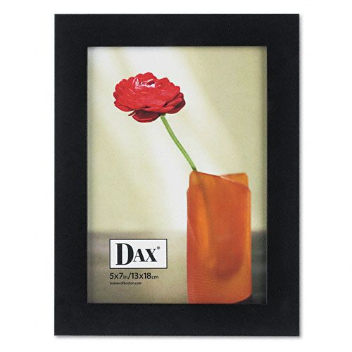 DAX Solid Wood Photo/Picture Frame, 5x7, Black