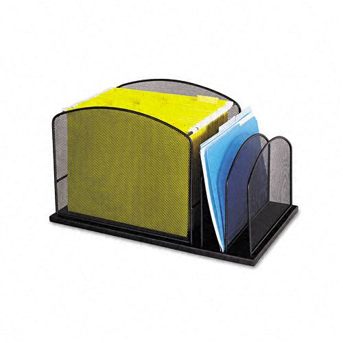 Safco Mesh Desktop Hanging File wTwo Upright Sections