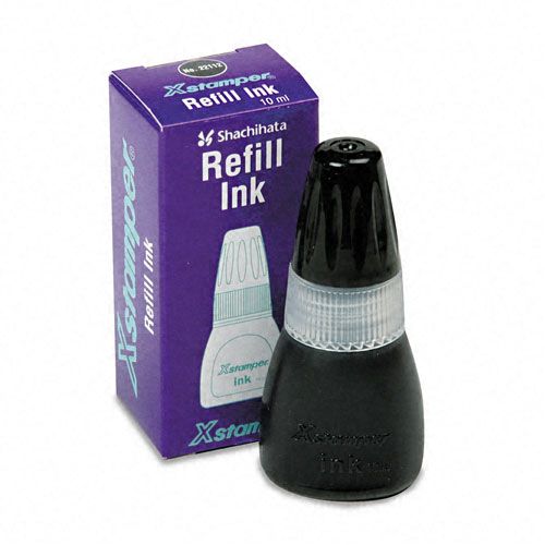 Refill Ink for Xstamper Stamps 10ml Bottle Black