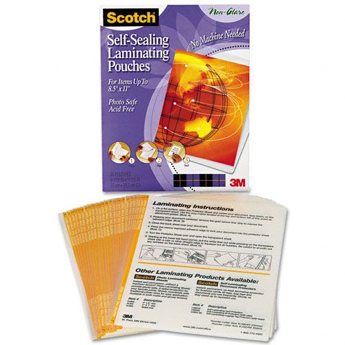 Scotch Self Sealing Laminating Sheets