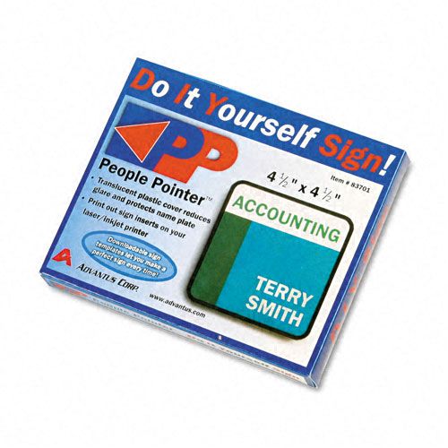Advantus DIY WallDoor Sign Holder Plastic 4 12 x 4 12