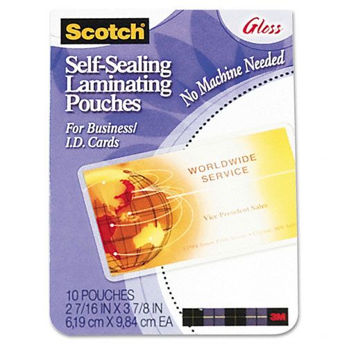 Scotch Self Sealing Laminating Pouches