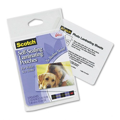 Scotch Self Sealing Laminating Pouches