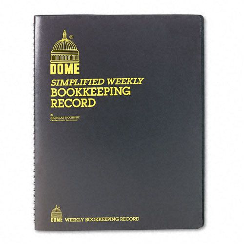 Dome Bookkeeping Record Black Vinyl Cover