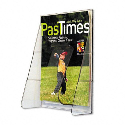 deflect o Stand Tall Plastic Pocket Magazine Display Rack