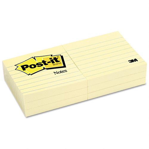 Post it 3 x 3 Self Stick Notes Yellow Six 100 Sheet Pads