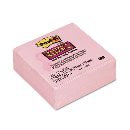 Post it Breast Cancer Awareness Super Sticky Note Pads