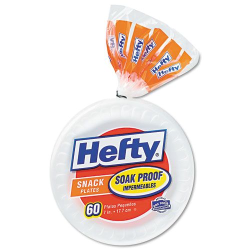 Hefty Soak Proof Tableware, Foam Plates, 7" dia, 60/PK at Kmart.com