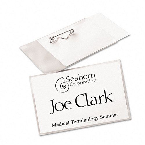 Avery Pin Style Badge Holders with LaserInk Jet Inserts