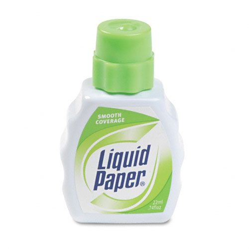 Liquid Paper Smooth Coverage Correction Fluid 22ml Bottle
