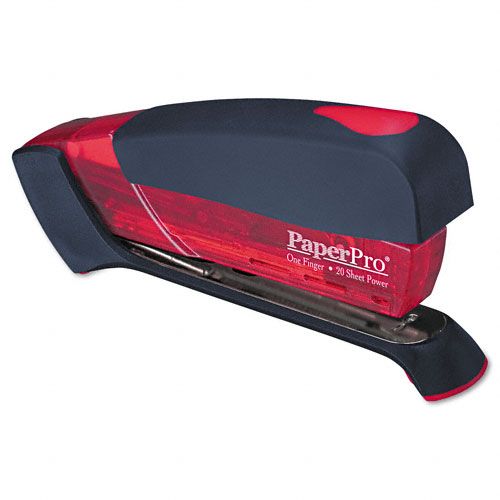 PaperPro Desktop Stapler Translucent Red