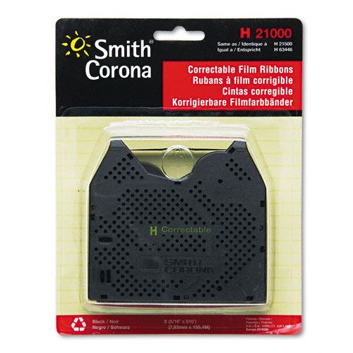 Smith Corona Correctable Film Ribbon for Typewriters TwoPack