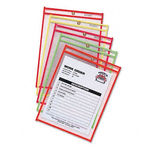 C Line Non Color Stitching Clear Back Shop Ticket Holder