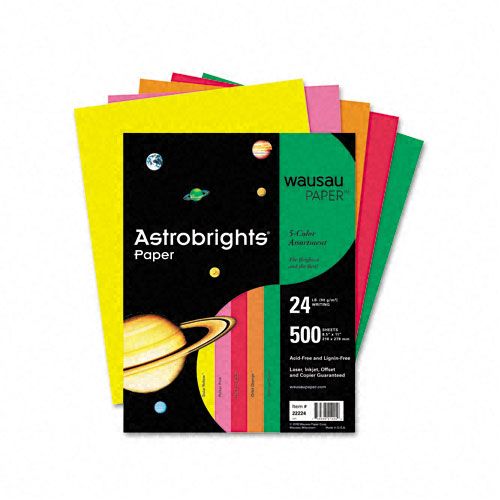Wausau Paper Astrobrights Assorted Colored Papers
