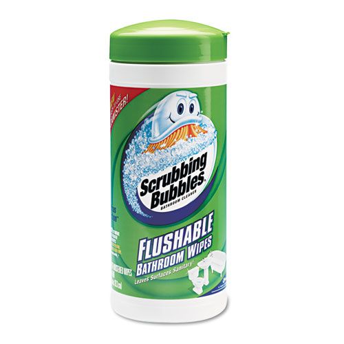 JohnsonDiversey Scrubbing Bubbles Flushable Bathroom Wipes