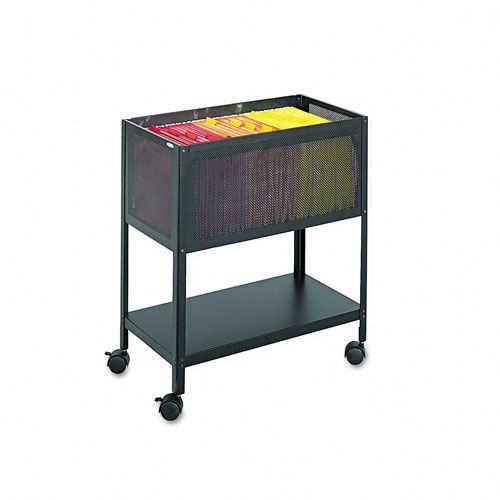 Safco Steel Mesh Open Top Tub File, Black