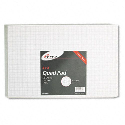 Ampad Quadrille Pad 17 x 11 White 1 50 Sheet Pad