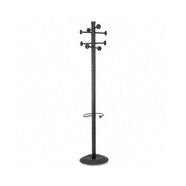 Alba Stan2 Coat Rack With Umbrella Holder, Black ABAPMSTAN2N