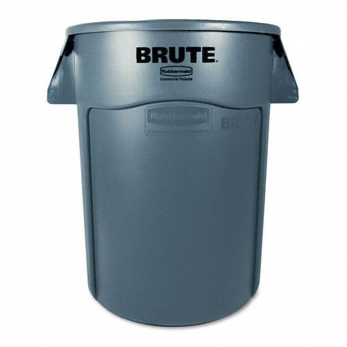 Rubbermaid Commercial Brute Vented Trash Receptacle, Round, 44gal, Gray at Sears.com