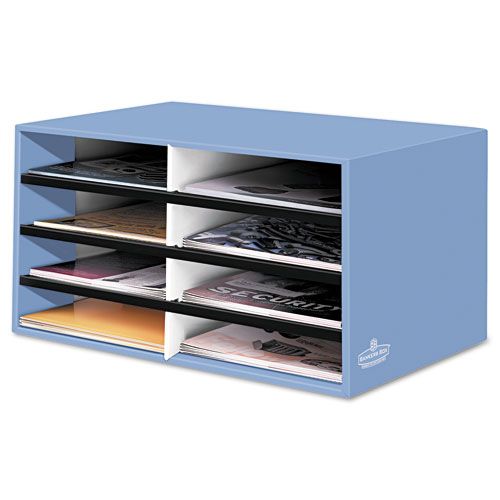 Bankers Box Eight Compartment Literature Sorter Letter Blue