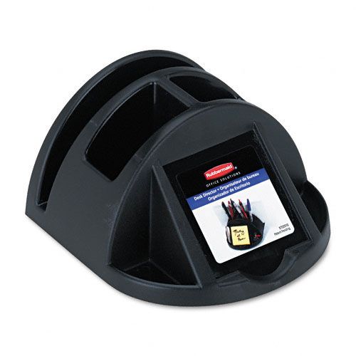 Rubbermaid Desk Director Recycled Plastic Organizer Black