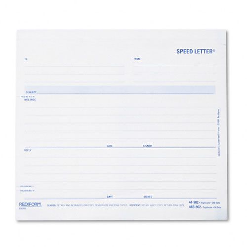 Rediform MemoSpeed Letters Triplicate 7 x 8 12