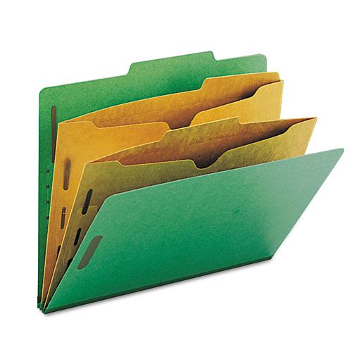 Smead 6 Section Folders wPocket Dividers Letter Green