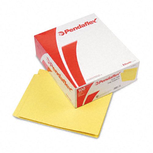 Pendaflex Two Ply Folder Straight Cut End Tab Yellow