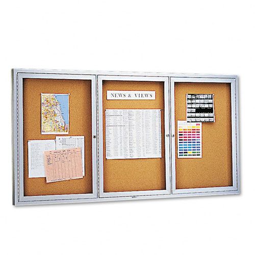 Quartet Aluminum Framed Cork Bulletin Board 72 x 36