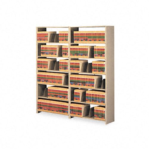 Tennsco Steel Open 6 Shelf Starter Set 48 x 12 x 76 Sand
