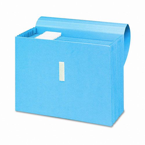 Smead Antimicrobial File w21 Pockets Letter Blue
