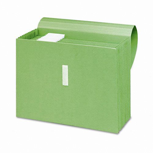 Smead Antimicrobial File w21 Pockets Letter Green