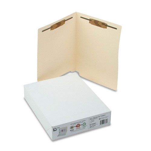 S J Paper Water Resistant Folders wFastener Letter Manila