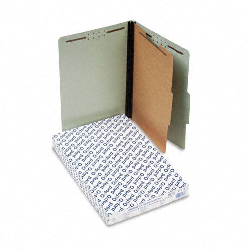 Pendaflex Pressboard Folders Four Section Legal Green