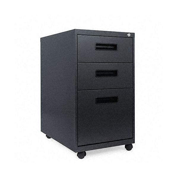 Alera Three-drawer Mobile File, Charcoal ALEPA532823CH