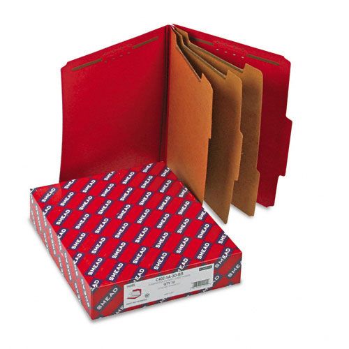 Smead 8 Section Expanding Folders Letter Bright Red