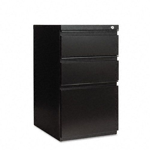 Alera Three Drawer Mobile File 15 78 x 19 14 Black