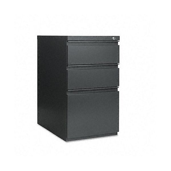 Alera Three-drawer Mobile File, 15 X 23, Charcoal ALEPB532823CH