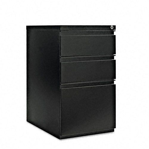 Alera Three Drawer Mobile Pedestal File 15 x 23 Black