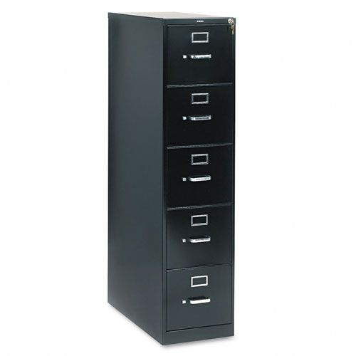HON 210 Series 5 Drawer Letter File 28 1234d Black