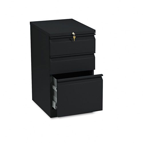 HON Three Drawer Mobile Pedestal File 19 7834d Black