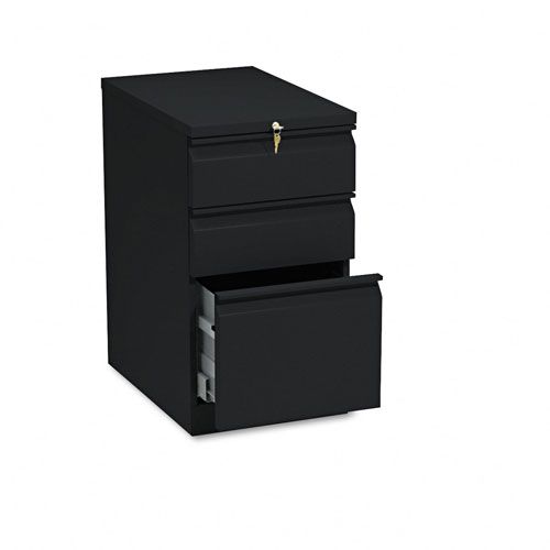 HON Three Drawer Mobile Pedestal File 22 7834d Black