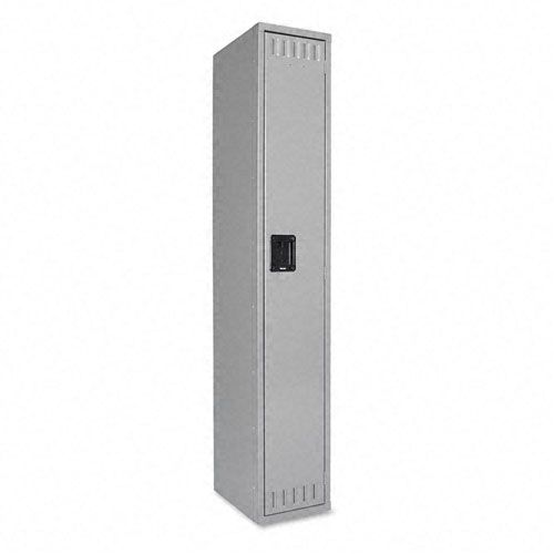 Tennsco Single Tier Locker 1 Shelf 12x18x72 Medium Gray