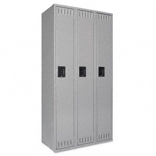 Tennsco Single Tier Locker 1 Shelf 36x18x72 Medium Gray